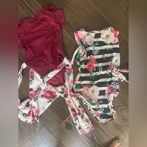 Cute Floral Outfits for 12-18 Mo Baby Girl